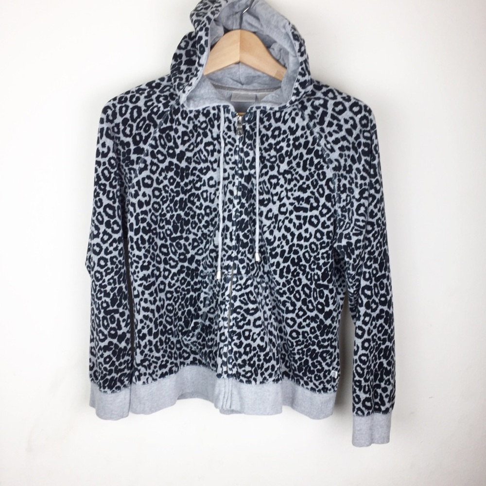 Chico’s Zenergy Leopard print hoodie